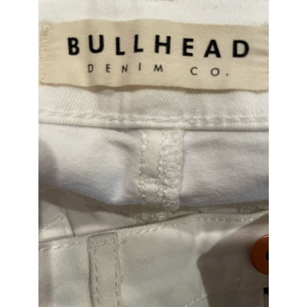 Highrise white jean shorts with lace bullhead denim size 5 - Picture 2 of 6